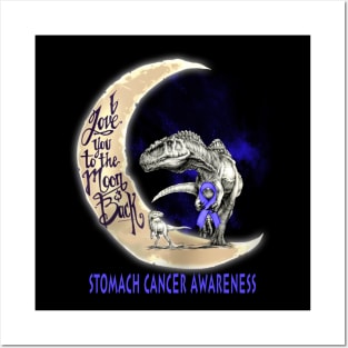 stomach cancer dinosaur love you to the moon Posters and Art